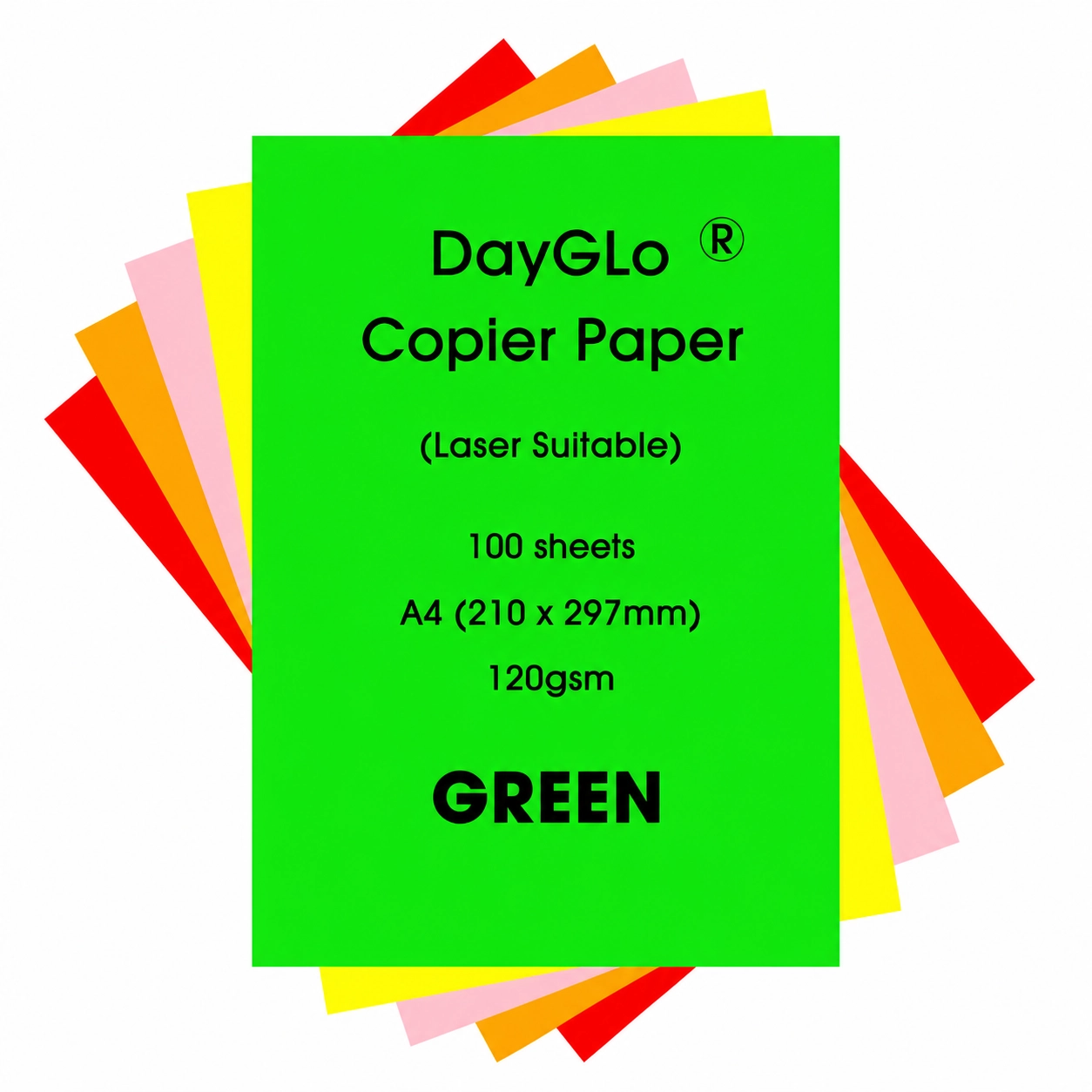 A4 Fluorescent Green