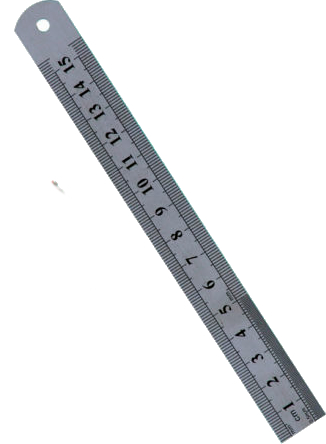 6ins 15Cm Stainless Steel Ruler